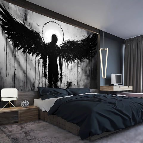 Black Angel Landscape Tapestry is Suitable for Living Room Bedroom Home Office Decoration