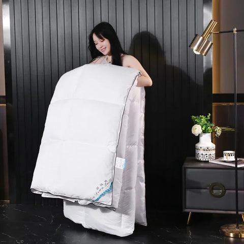 Anti-feather cloth 95 white goose down duvet silent winter quilt warm hotel gift quilt quilt core for home use