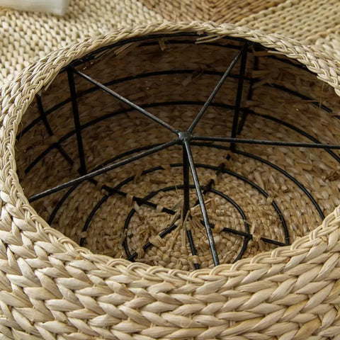 12inch Japanese Straw Cushion Tatami Floor Cushion Meditation Pillows Cushion Buckwheat Couch Pillows For Home Decoration 1PCS