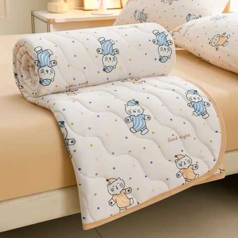 New Floral Print Spring Summer Quilt Soft Comfortable Quilted Quilts Single Double Blanket for Bed Comforter Knitted Thin Duvet