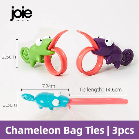 joie Bag ties Chameleon Food Seal Clips Snack Sealing Freshness Moisture Prevention Wire Bundle Storage Rolling Tape Kichen item