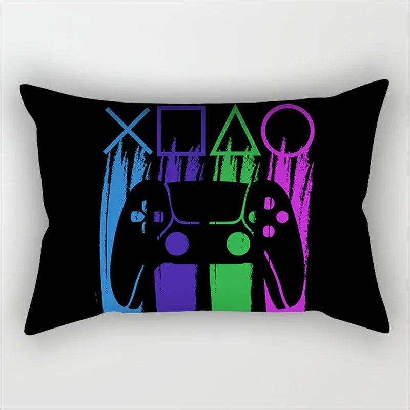 30x50cm 40x60cm 50x70cm esports gaming player handle Print Pillowcase Sofa Hold  Car Seat Cushion Cover Gaming Room decor Home