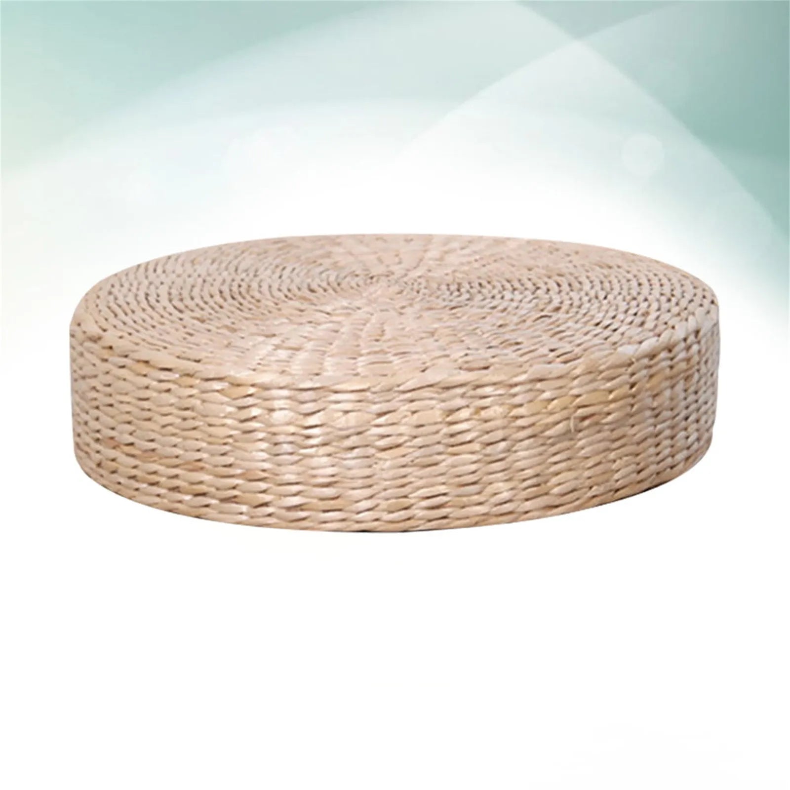Straw Cushion Floor Tatami Pouf Meditation Woven Pillow Japanese Yoga Pad Zen Round Room Paddedworship Weave Flat