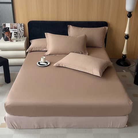 Single piece cotton bed sheet, single double bed cushion cover dustproof and breathable, mattress cover suitable for all seasons