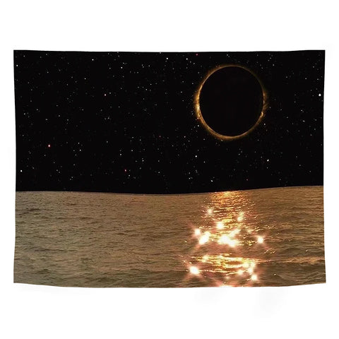 Ins Landscape Tapestry Wall Hanging Cloth 3D Printing   Bedroom Dorm Background Decorative