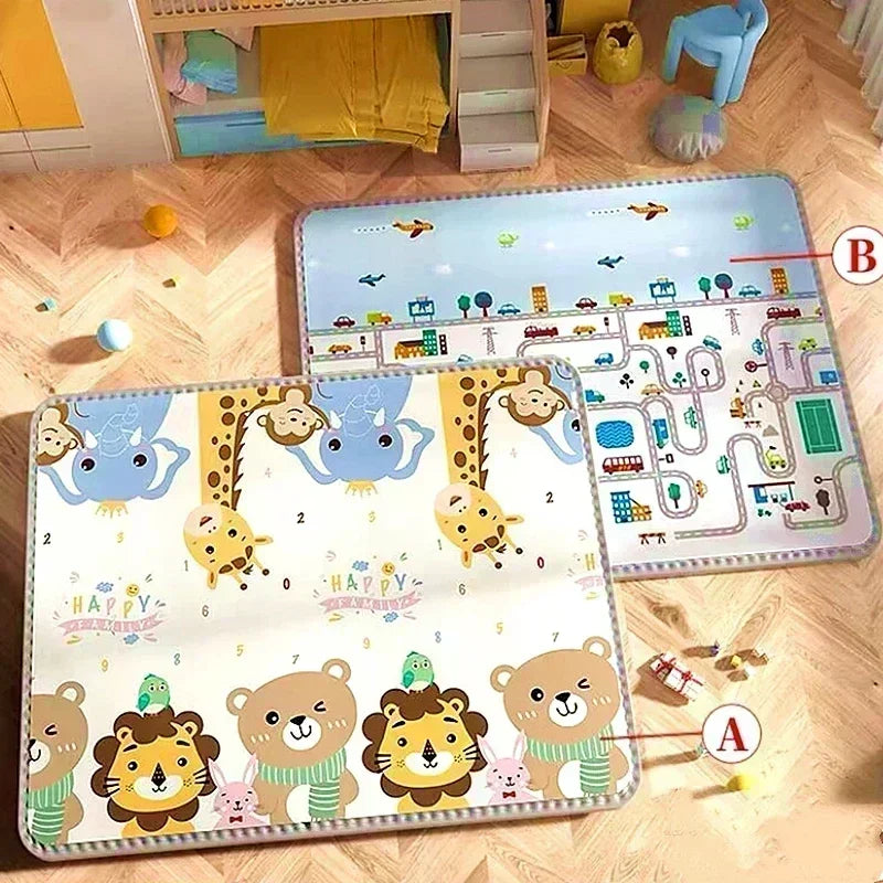 200*180cm Large Size Cartoon Baby Play Mat Xpe Puzzle Children's Mat Baby Climbing Pad Kids Rug Baby Games Mat Toys for Children