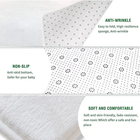 Checkered Pattern Short Pile Carpet, Beige Washable Carpet, Non-Slip Floor Mat for Living Room, Bedroom, Entrance and Kitchen