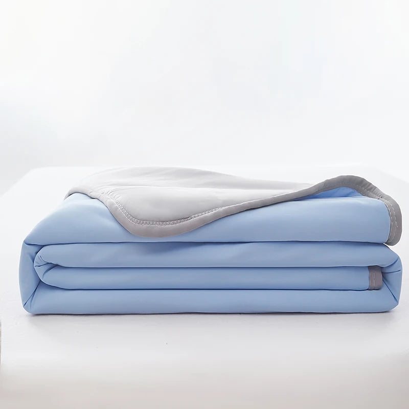 1pc Cool Feeling Duvet Double Side Design Quilt Skin-friendly Comforter Summer Blanket Adults Kids Room Bedspread 냉감이불