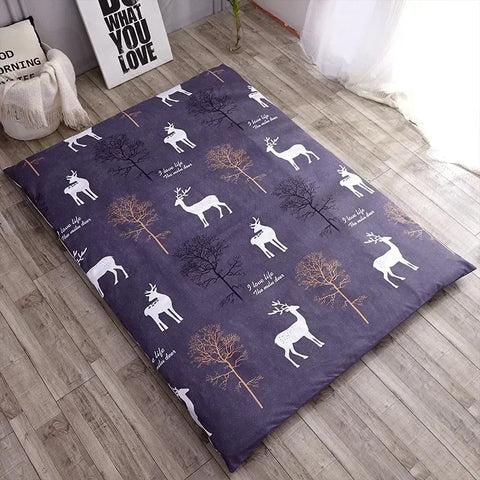 360° Fully Enclosed Mattress Protector Cover withZipper Polyester Student Dormitory Single MattressCover Floor Cushion Protector