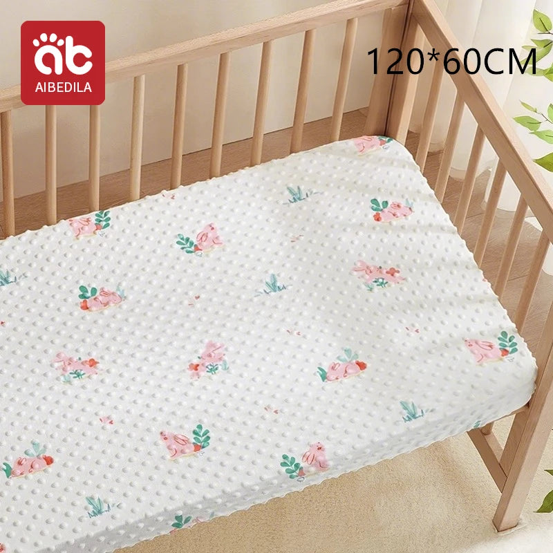 120x60cm Baby Crib Fitted Sheet For Newborn Soft Bed Cot Mattress Cover Boy Girl Toddler Bedding Allow Custom Make