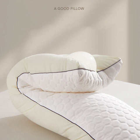 Nordic Luxury Cotton Pillow 48x180CM Bedroom Tatami Bed Sofa Protection Cervical Vertebra Sleeping Soft Double Long Pillow