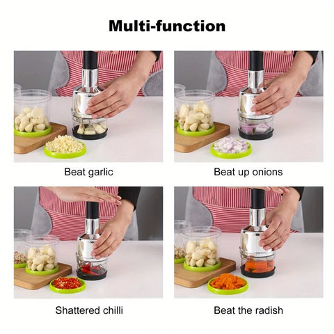 Garlic Press Crusher Manual Garlic Masher Onion Chopper Handheld Push Type Garlic Tool Fruit Vegetable Tools Kitchen Accessories