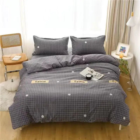 Skin-friendly Flannel Duvet Cover Single Person Bed eet Double Person Student Dormi Four-piece Set Four Seasons Univers...