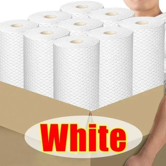 500/50pcs Disposable Rags Kitchen Non-Woven Cleaning Cloth Thicken Small Washing Dishcloths Rag Wipe Home Scouring Pad Wholesale