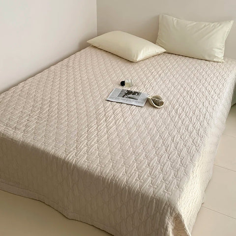 100% Cotton Duvet Quilted Quilts Single/Queen Size Comforter Summer Blanket High Quality Bedspread 여름이불(No Pillowcase)