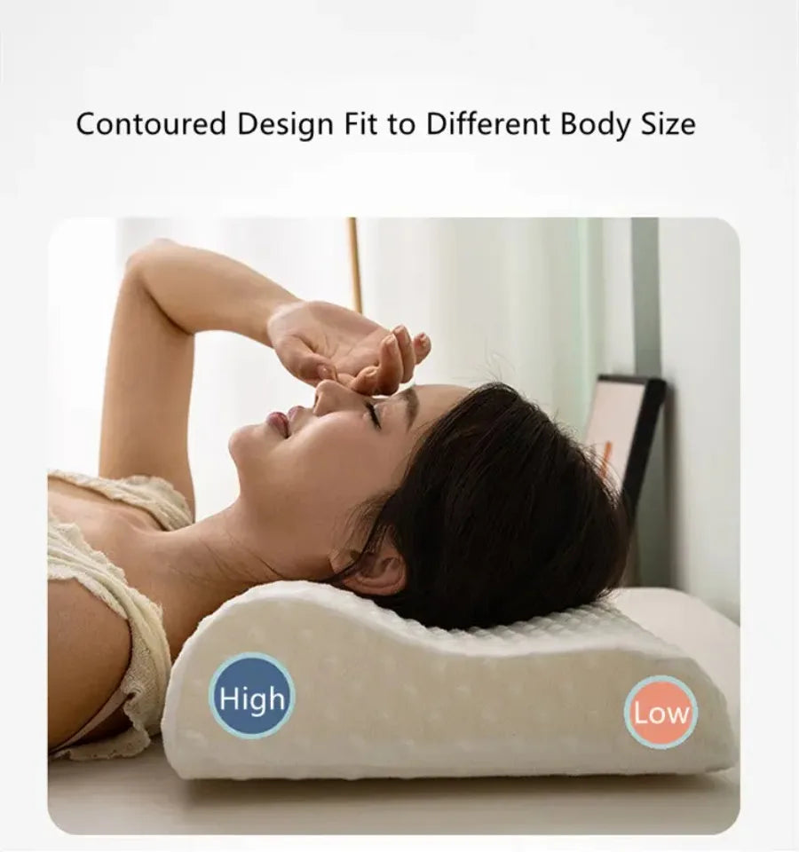 50*30cm Bamboo Fiber Pillow Slow Rebound Health Care Memory Foam Pillow Memory Foam Pillow Orthopedic Pillows Support NeckRelief