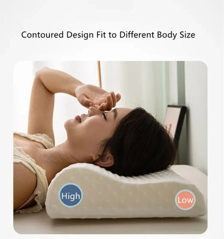 50*30cm Bamboo Fiber Pillow Slow Rebound Health Care Memory Foam Pillow Memory Foam Pillow Orthopedic Pillows Support NeckRelief
