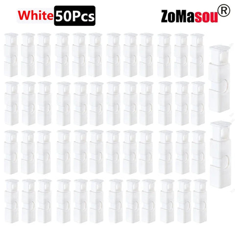 60-1Pcs Food Sealing Clips Bread Storage Bag Clips For Snack Wrap Bags Spring Clamp Reusable Kitchen Organization Sealing Clamp