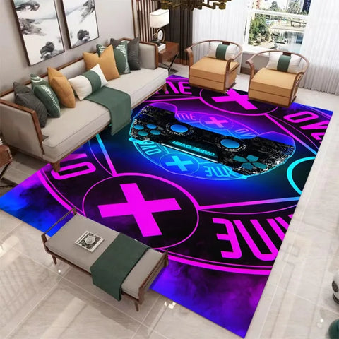 Gaming Rug for Boys Room Gamer Rug Carpet for Game Room Bedroom Decor Non-slip Machine Washab Mat Home Decoration Mats
