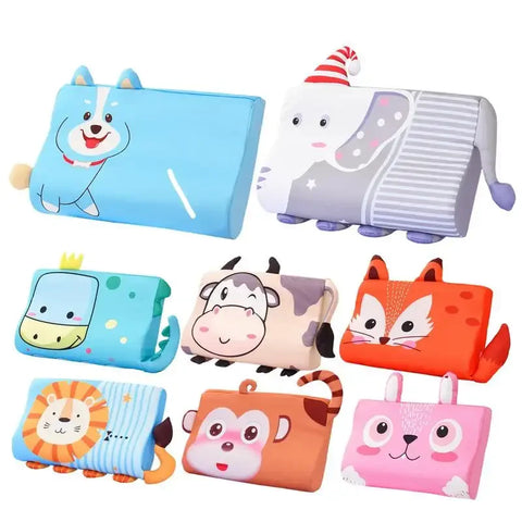 Kids Pillow Toddler Memory Foam Bed Pillows Breathable Slow Rebound Baby Cartoon Neck Nursing Pillow Travel Cushion Bebe Bedding