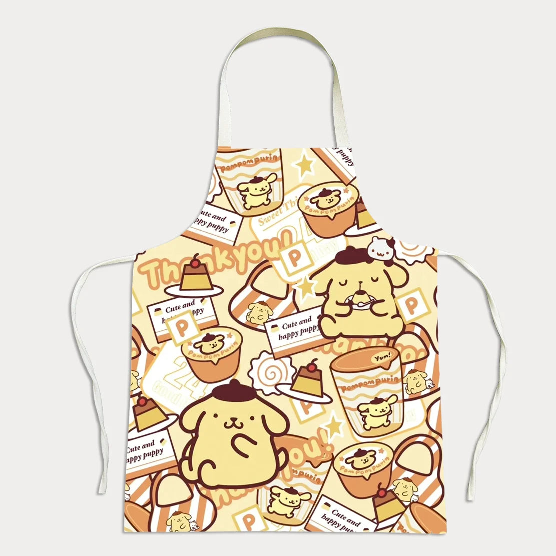New Sanrio Cartoon Series ApronPainting anti-fouling anti-dirty apron work clothes kitchen hot pot bib