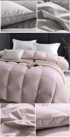 Winter Cotton Goose Down Quilt Five-Star Hotel Duvet Super Soft Fluffy Queen King Full Size Four Seasons Duvets Blanket 220x240