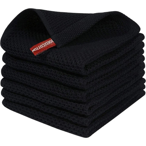 1/4PCS 100% Cotton Waffle Weave Kitchen Dish Cloths, Ultra Soft Absorbent Quick Drying Dish Towels