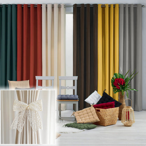 Yellow Blackout Curtains With Black TPU Interlining Thin and Light Drapery Panel for Bedroom Meetingroom Share Room Office