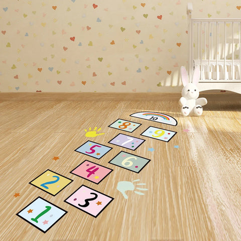 1Pc Cartoon Figure Cell Floor Sticker Kids Room Furniture Stickers Bedroom Decoration Children Baby Room for Home Living Room
