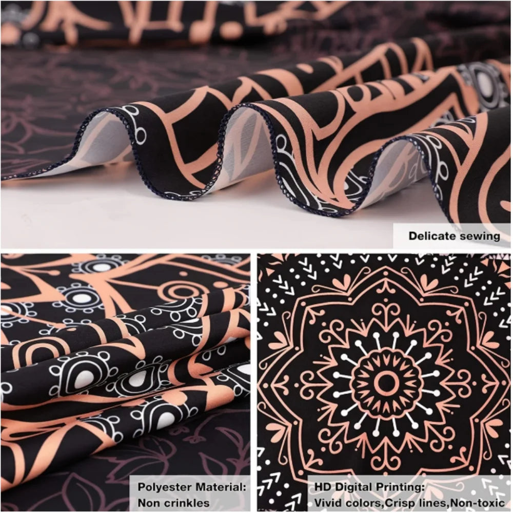 VIKAMA Summer Illusion Beach Tapestry Powder Sand Star Twinkle Neon Palm Wave Surge Living Room B&B Room Decoration