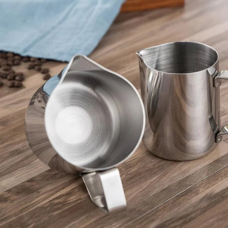 100/150/350/600ml Coffee Milk Frothing Jug Latte Art Milk Frother Pitcher Stainless Steel Measurement Jug Pot Coffee Accessorie
