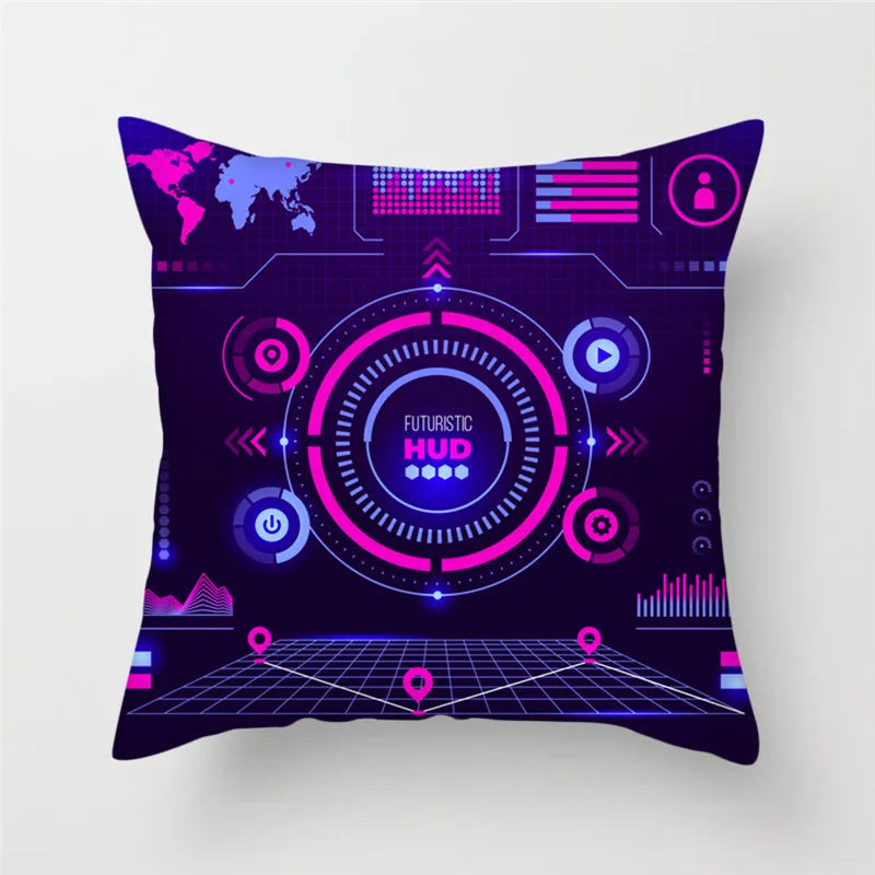 Cartoon Astronaut Rocket Spaceship Sofa Home Bedroom Decoration Pillowcase Kids Room  Space Theme Cushion Cover