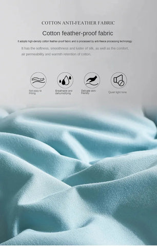 Anti-feather cloth 95 white goose down duvet silent winter quilt warm hotel gift quilt quilt core for home use