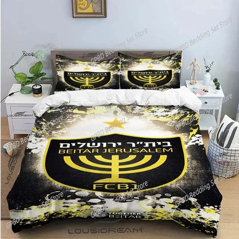 Beitar Jerusalem Fc Bedding Set For Bedroom Soft Modern Bedspreads Comefortable Kids Duvet Cover Quilt Cover And Pillowcase