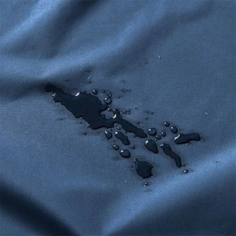 Waterproof Mattress Protector Cover Queen Size 14 inches Deep Pocket Polyester Bed Cover Solid Color Fitted Sheet (Black, Queen)