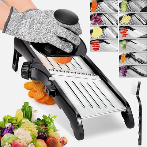 New Adjustable Mandoline Slicer Stainless Steel Vegetable Slicer Chopper Cutter for Potato Tomato Onion Carrot