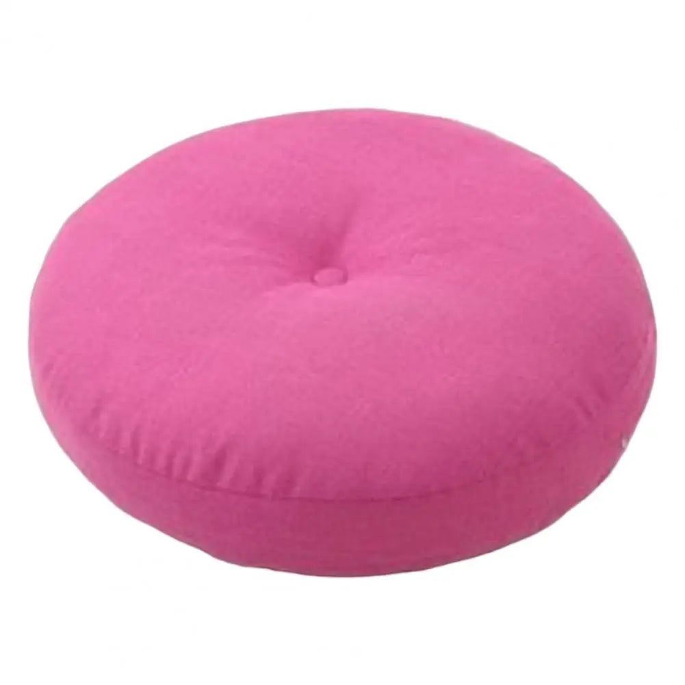 40cm Linen Seat Cushion Soft Cotton Filling Thicken Sofa Balcony Back Pillow Circular Home Office Chair Seat Buttocks Cushion