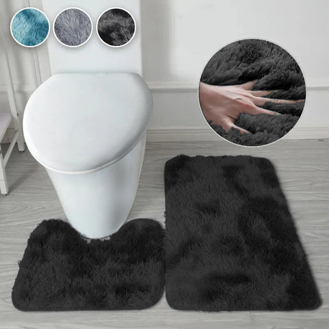 2pcs bathroom mat bath mat anti-slip bath rug water absorbent bathroom mat floor mat door mat home decor