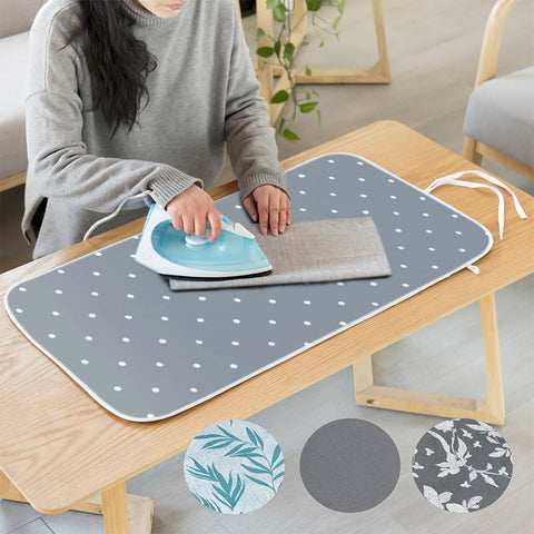 Portable Heat-Resistant Ironing Mat, Foldable Ironing Pad ,Travel Ironing Blanket,Space-Saving Design for Travel/Home Use, Fits
