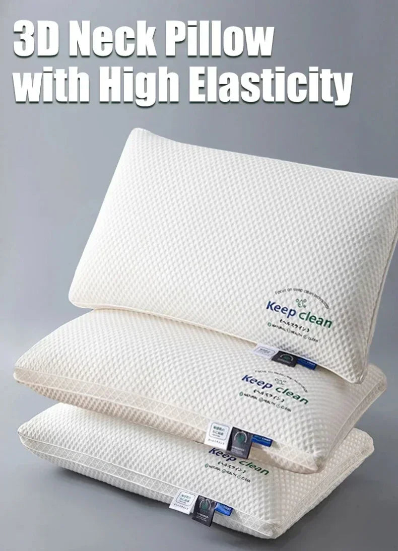 3D Cervical Neck Pillow with High Elasticity and Non Collapse Shape Memory Comfortable Sleeping Pillows Hotel Bedroom Bed Pillow