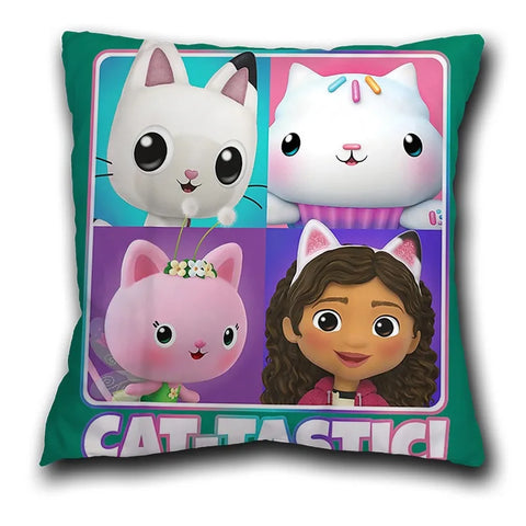 Kids Gabbys Dollhouse Gabby Cats Pillowcase 40x40cm 45x45cm  Decorative Pillows  60x60