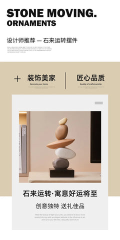 Factory Direct Generation of Light Luxury Art Resin Desktop Ornaments Decorative Living Room Office Wine Cooler TV Cabinet