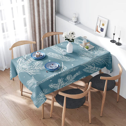 Fashion dining table cloth with leaf pattern for kitchen decor home textiles 40x60cm square table covers table linens jacquard w