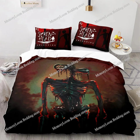 3D Print Siren Head Bedding Set Single Twin Full Queen King Size Bed Set Aldult Kid Bedroom Duvet Cover Sets