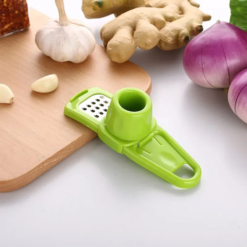 Garlic Press Mincer Stainless Steel Multifunction Crusher Cooking Ginger Squeezer Masher Handheld Ginger Mincer Kitchen Tools