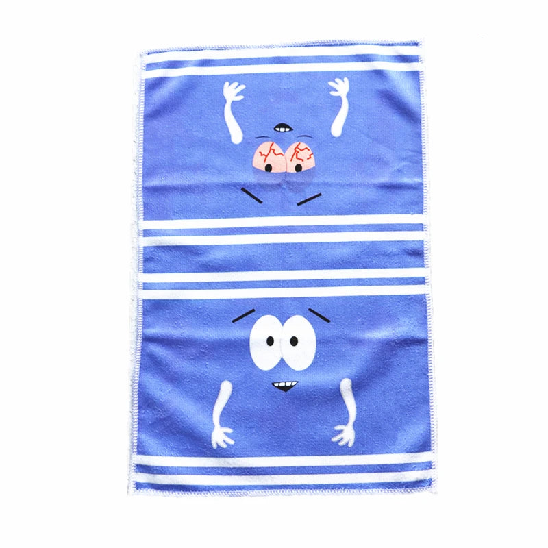 Cute cartoonTowelie Hand Towel Quick-Dry Polyester Woven Dish Cloth Super Soft Fantasy Themed Oblong Towel for Kitchen Bathroom