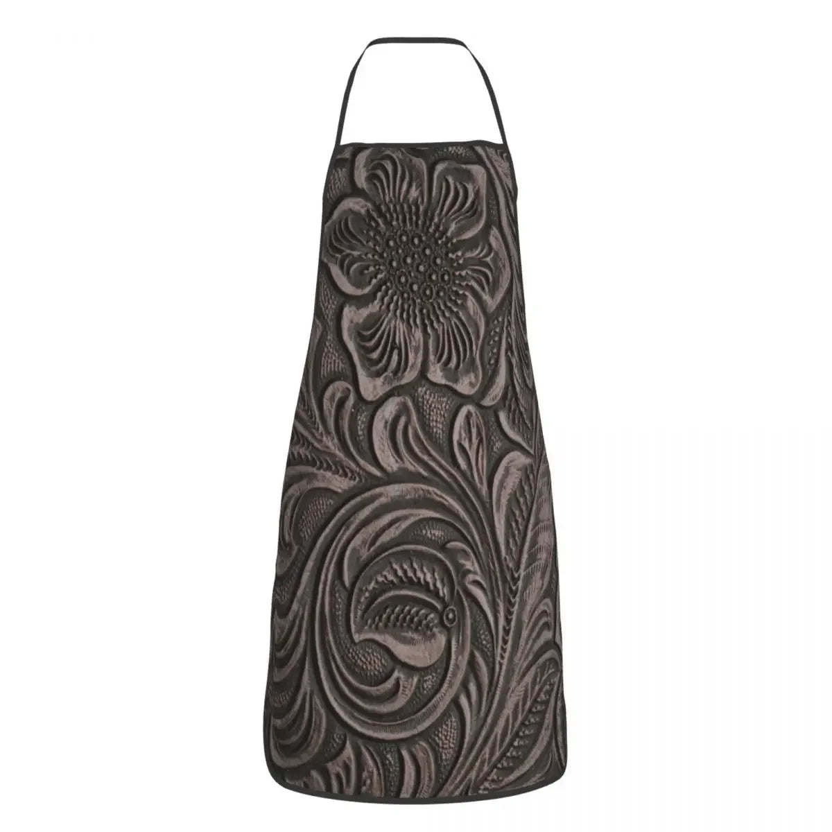 Custom Bib Vintage Black And Brown Stitched Leather Aprons Men Women Adult Chef Kitchen Cooking Medieval Style Tablier Cuisine