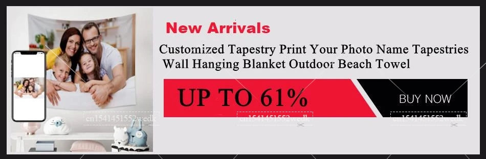 Custom Tapestry Wall Hanging Room Decor Aesthetic Personalized Tapestry Boho Hippie DIY Tapestries Party Backdrop Home Decor
