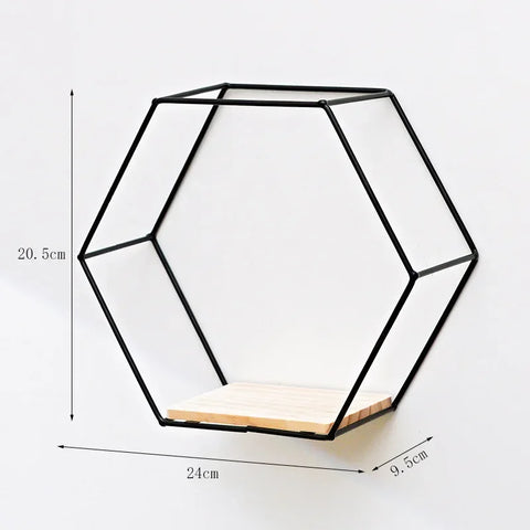 New Creative Dining Room Wall Wrought Iron Wall Hanging Wall Shelves Bedroom Living Room Wall Storage Shelves Home Decoration