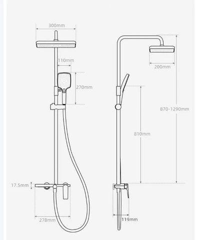 Golden Shower Set Bathroom Multi Function Spout Mixer With Shower Hand Hotel Apartment Bathtub Booster Shower Systems Set